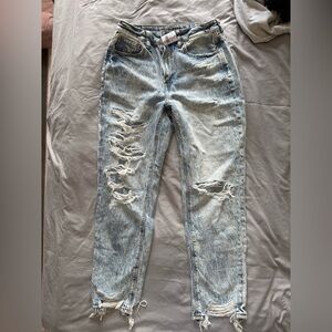 American Eagle Outfitters Light Blue Distressed Jeans